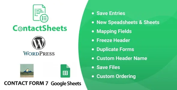 Chia sẻ Plugin ContactSheets V3.2 – Contact Form 7 Google Spreadsheet Addon